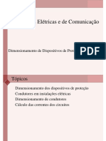 Instalações Elétricas: Dimensionamento de Dispositivos de Proteção e Condutores