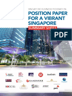 Position Paper For A Vibrant Singapore: Summary Sheet