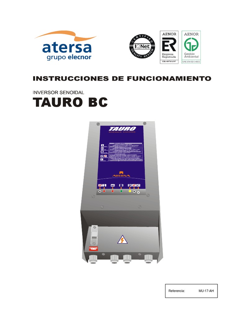 Atersa Inversor | PDF | Energia electrica | Inversor de energia