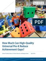 How Much Can High-Quality Universal Pre-K Reduce Achievement Gaps?