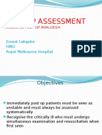 Post Op Assessment Surgery 