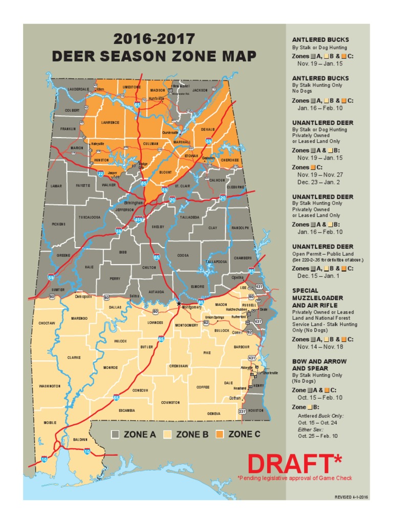 2016-2017 Alabama Deer Season Guide | PDF