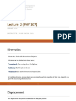 Lecture 2 Physics 107