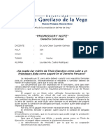 Promissory Note Como Título de Ejecución en El Perú