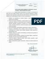 Politica Integrada de Calidad Medio Ambiente Seguridad y Salud Ocupacional y Responsabilidad Social.pdf