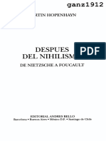 Después Del Nihilismo (De Nietzsche A Foucault), Martin Hopenhayn