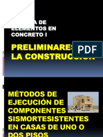 Sem i - Preliminares en La Construcción