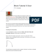 Dynamic Block Tutorial 3 Door