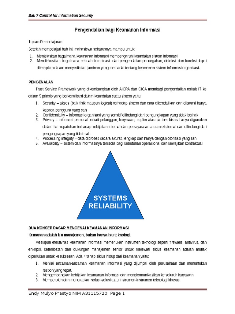 Pengendalian untuk Keamanan Informasi