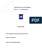 los diferentes biomas de la provincia de Santa Fe.