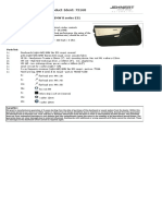 Installation Instructions Product-Ident: 75168: Doorboards With Soundsystem, BMW 8 Series E31