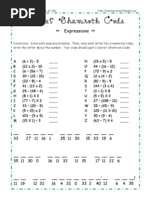 Shamrock Secret Code Expressions