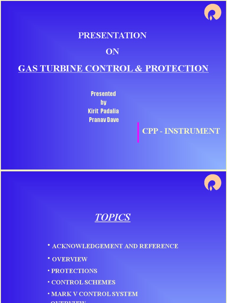Gas Turbine Control & Protection Overview | PDF | Gas Turbine ...