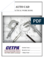 Auto Cad: Practical Work Book