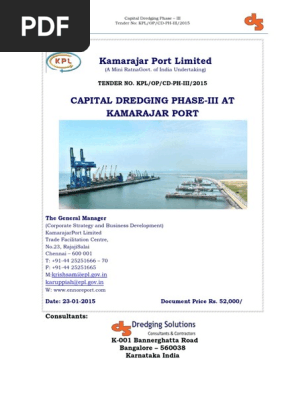 Capital Dredging Tender Document | Transport | Business Capital Dredging Tender Document | Transport | Business