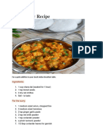 Vada Curry Recipe