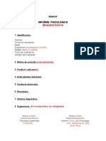 Estructura Informe Psicologico