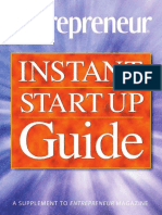 Instant Start-Up Guide, A Supplement to Entrepreneur Magazine