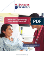 Obstetrics & Gynaecology OSCE Revision Course Feedback Report
