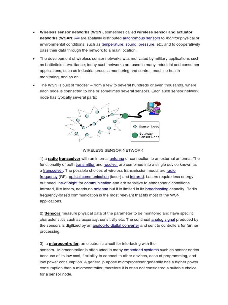 Wireless Sensor Networks PDF Wireless Sensor Network