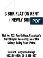 3 BHK Flat On Rent