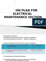 Action Plan For Electrical Maintenance Section