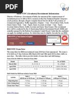 RRB NTPC (Graduate) Recruitment Information