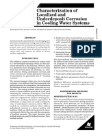 Pitting Corrosion Due To Deposits in Cooling Water Systems