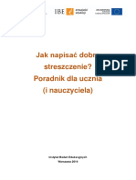 Ibe Poradnik Matura Jezyk Polski Streszczenie