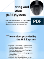 Monitoring and Evaluation (M&E) System