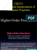 CSE221 Structure and Interpretation of Computer Programs: Higher-Order Procedures