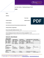 Booking Enquiry Form