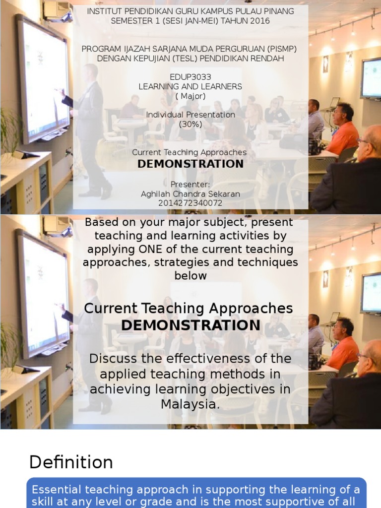 Demonstration in teaching Teaching Method Learning Free 30day