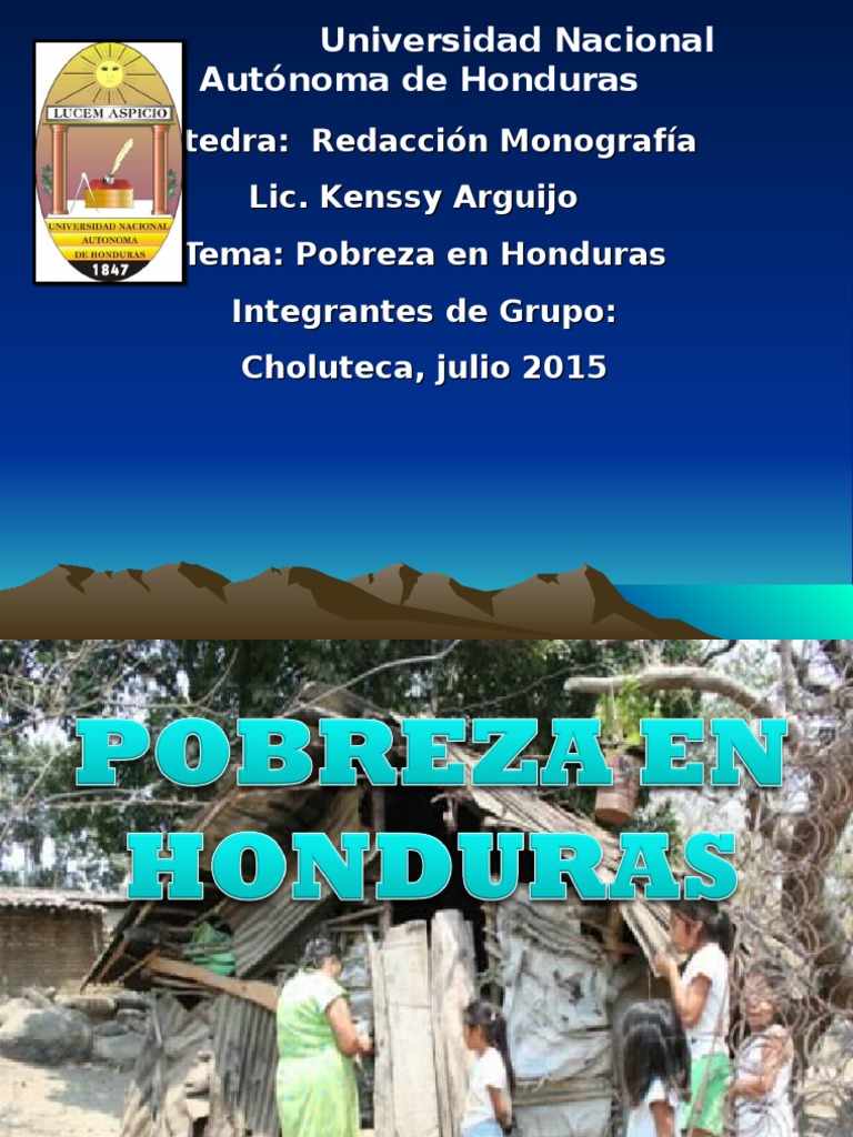 Análisis de la Pobreza en Honduras | PDF | Reducción de pobreza | Pobreza