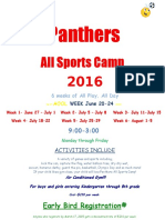 Panthers 2016 Registration