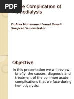 Complications of Hemodialysis