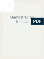 Demostración E mc2