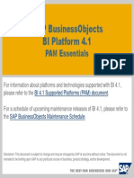 SAP BusinessObjects BI Platform 4.1 PAM Essentials
