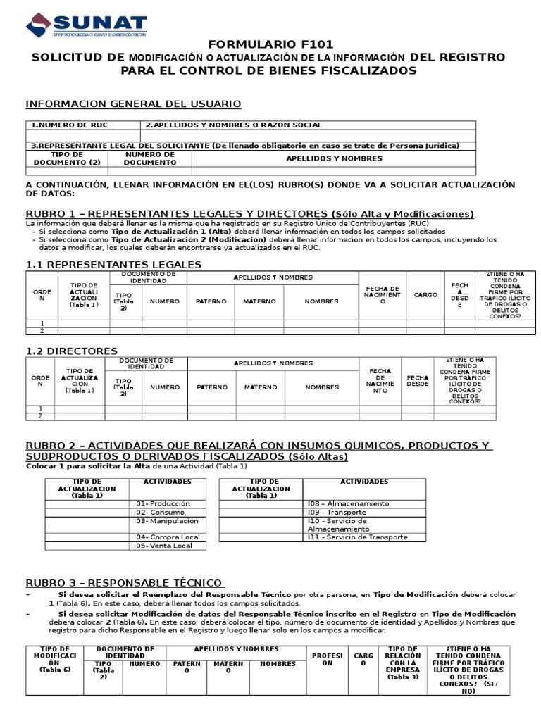 Solicitud Formulario F101 | PDF | Transporte | Negocios (general)