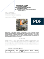 Informe Modulo I. Química Organica