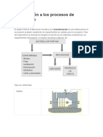 Introducción Procesos de Fabricación