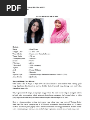 Biografi Citra Kirana