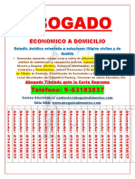 Cartel Abogado A Domicilio - Tamaño Carta