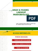 Kuliah 1 Sejarah Mikrobiologi