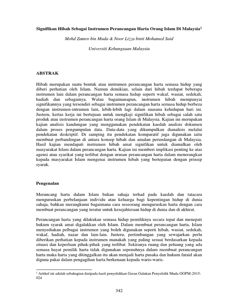 Qabd Hibah Pdf