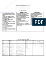 PROYECTO DE APRENDIZAJE N°1 3er Grado