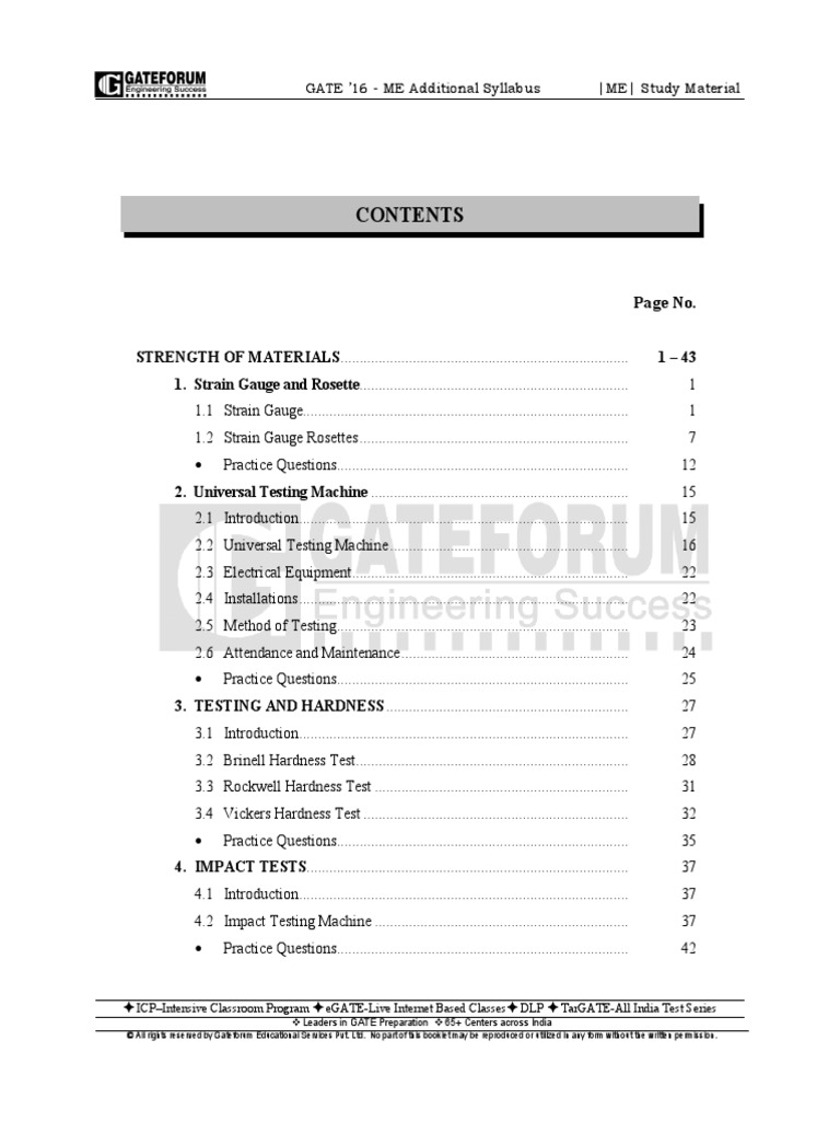 MEGATE Additional Syllabus PDF Electrical Resistance And
