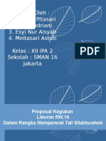 Proposal Kegiatan Liburan