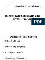 F303 - Intermediate Investments: Interest Rate Sensitivity and Bond Duration