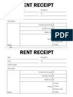 Rent Receipt Template